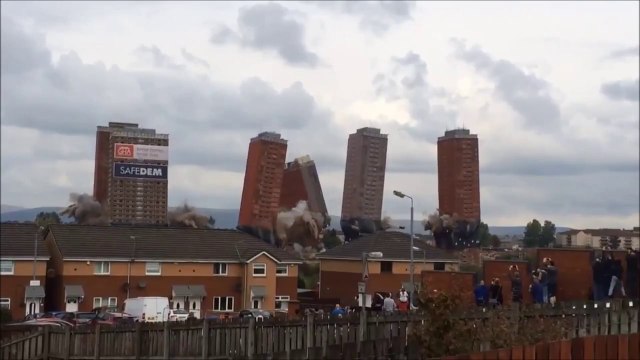 Ils tentent de détruire 6 tours à la dynamite à Glasgow mais tout ne se passe pas comme prévu !
