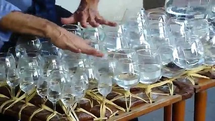 Street Performer Playing Mozart on Water Glasses