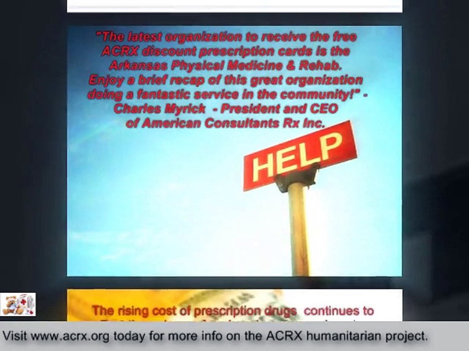 Arkansas Physical Medicine & Rehab Receive Tribute & Medicine Assistance By Charles Myrick of ACRX