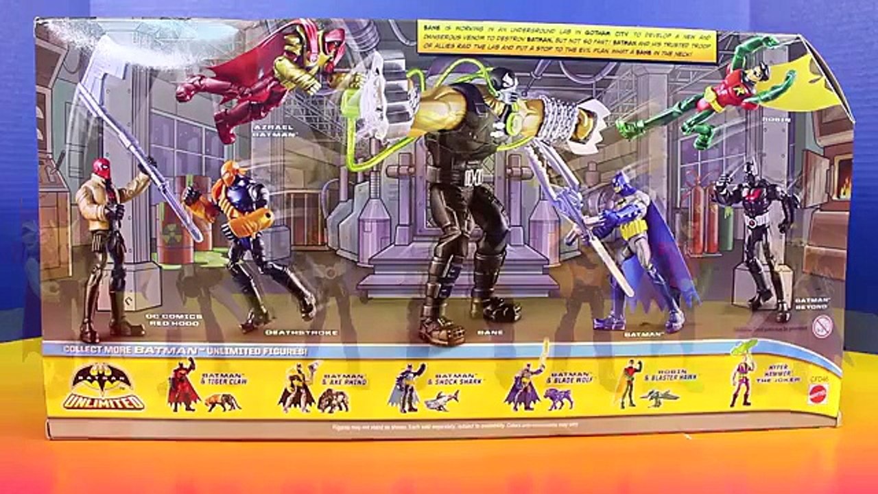 Batman Unlimited Gotham City Bane Battle Robin Dc Comics Red Hood Deathstroke Azrael Imaginext
