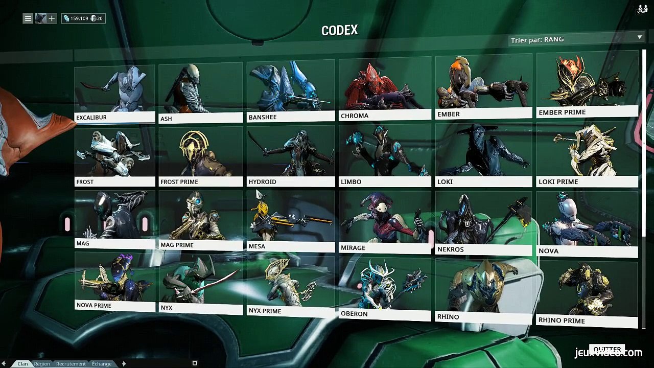 Guide Warframe - Présentation des Warframes Prime
