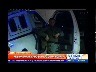 Prisionero muy peligroso se fuga de hospital en Virginia luego de robarle el arma a su custodio