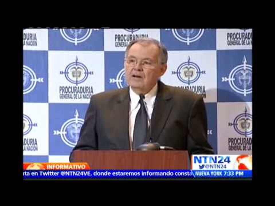 Presidente Santos le pide al procurador colombiano que "deje de meterse en el proceso de paz"