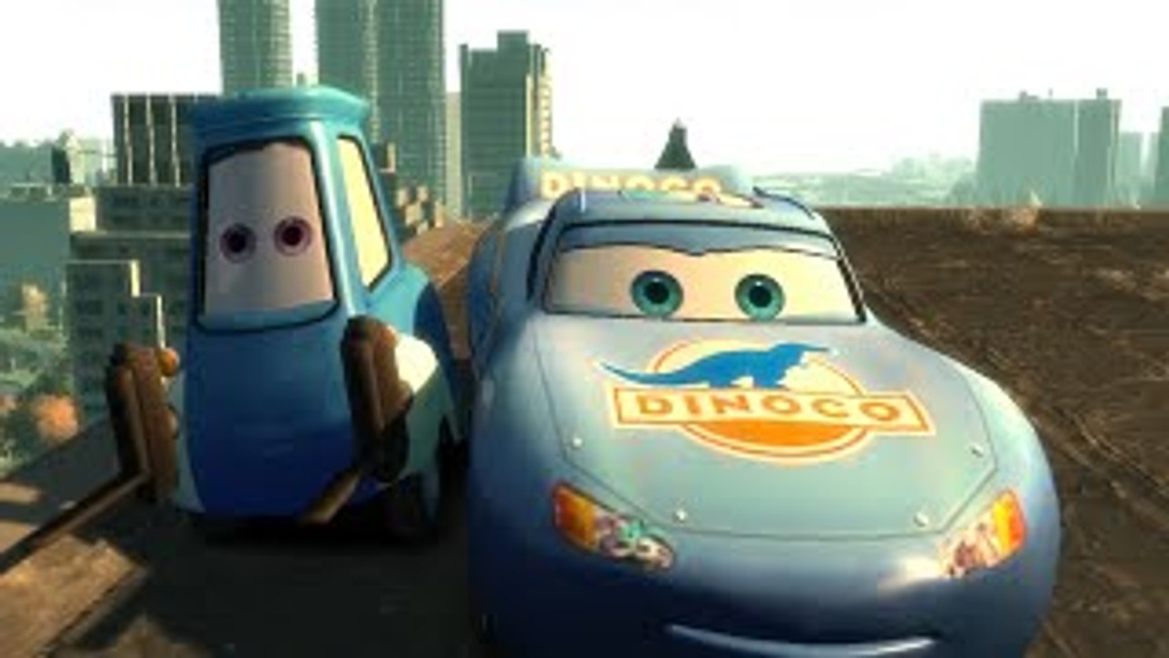 Disney cars Jumps Guido Dinoco Lightning McQueen Retro by onegamesplus