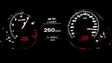 Audi RS6 tuning: il contachilometri impazzisce a oltre 330 km/h