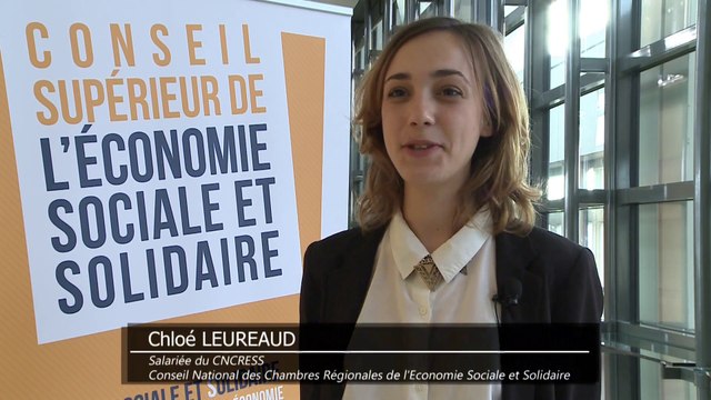 Archive - Conseil supérieur de l'économie sociale et solidaire - Interview de Chloé Leureaud