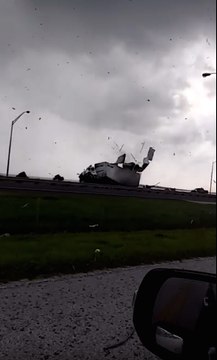 Waterspout Tears Apart Postal Carrier Truck in Florida