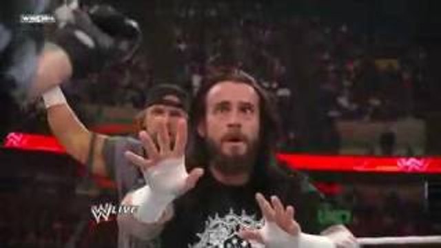 Rey Mysterio shaves CM Punks hair