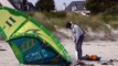marée de kite surfeurs