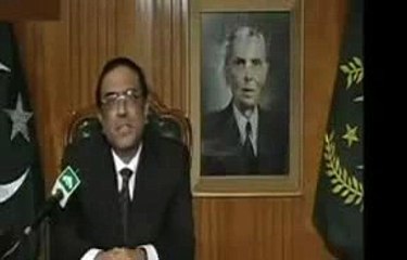 Leaked Video of Asif Zardari While Recording His Speech As President of Pakistan