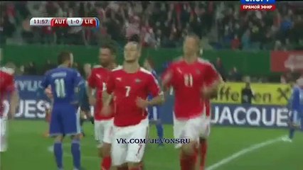 Marko Arnautovic GOAL | Austria 1 - 0 Liechtenstein
