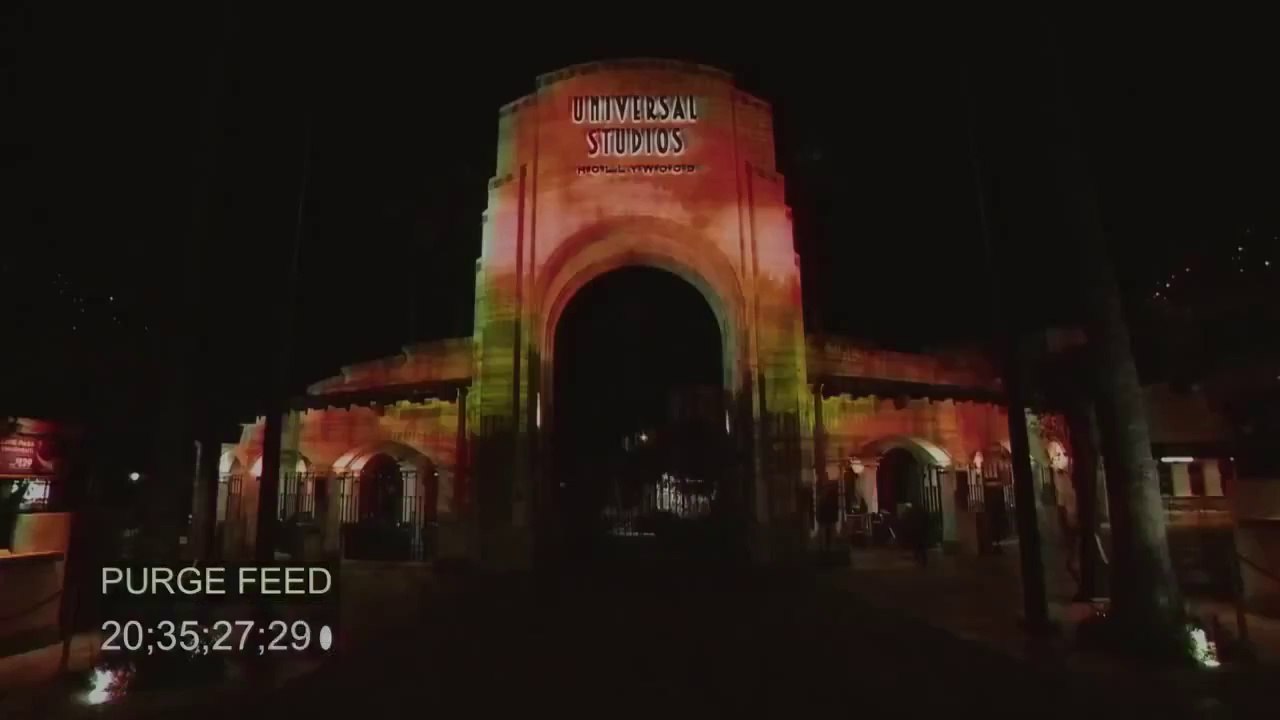 Survive The Purge Terror Tram at HHN in Universal Studios Hollywood