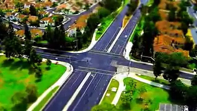 Experimental Aerial Tilt Shift Time Lapse Video with DJI Phantom 2 H3-3D Harvard San Carlo Irvine CA