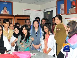 Aseefa visits Lyari General Hospital