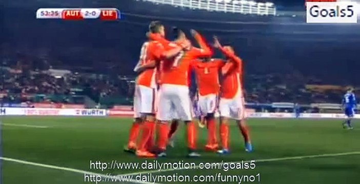Marc Janko Goal Austria 2 - 0 Liechtenstein Euro Qualifications 12 October 2015 HD