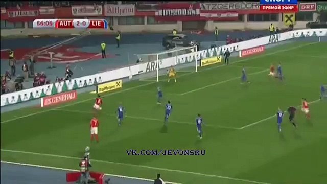 Marc Janko GOAL | Austria 3 - 0 Liechtenstein