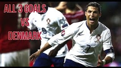 Cristiano Ronaldo - ALL 3 Goals Vs Denmark | Portugal 2011-2015 HD