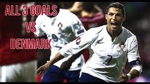 Cristiano Ronaldo - ALL 3 Goals Vs Denmark | Portugal 2011-2015 HD