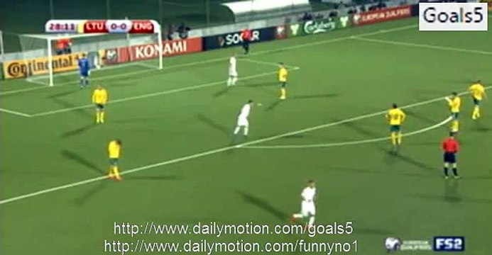 Ross Barkley Goal Lithuania 0 - 1 England Euro Qualifications 12-10-2015