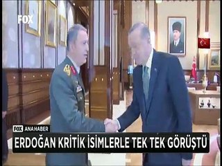 Ak Saray'da Yoğun görüşme trafiği Erdoğan kritik isimlerle tek tek görüştü