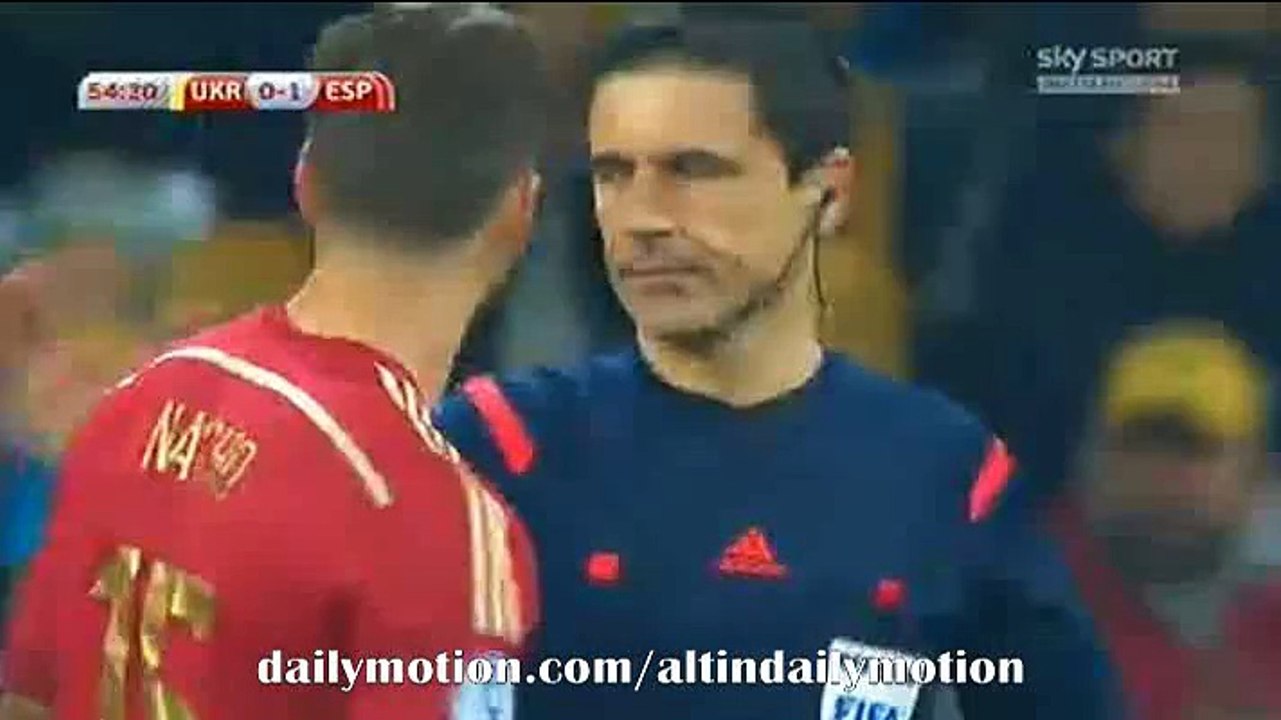 Nolito Big Chance - Ukraine vs Spain - Euro 2016 Qualifications 12.10.2015