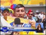 Hinchas previos al partido Ecuador - Bolivia