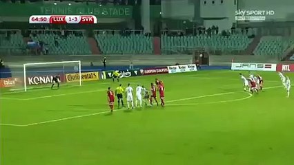 2-3 Lars Gerson Goal - Luxembourg - Slovakia - 12 October 2015 HD