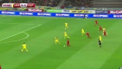هدف فوز اسبانيا علي اوكرانيا ١٢-١٠-٢٠١٥