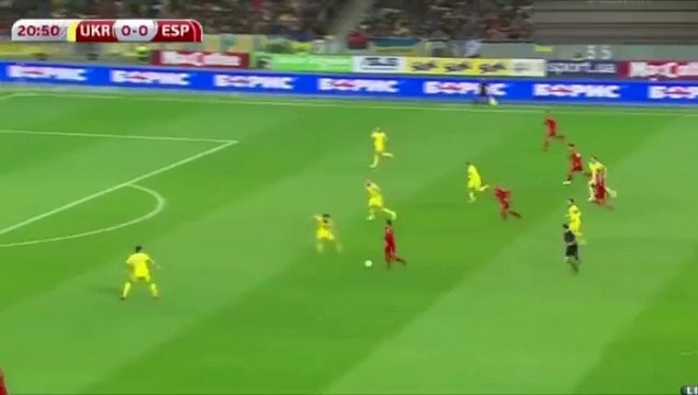 هدف فوز اسبانيا علي اوكرانيا ١٢-١٠-٢٠١٥