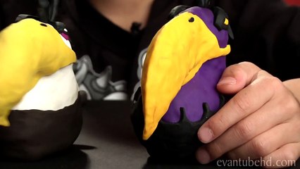 MIGHTY SPACE EAGLE Clay Model with FAT PIG Angry Birds Space