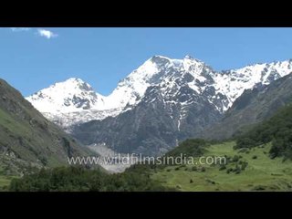 Rataban peak, glacier and range, from Valley of Flowers