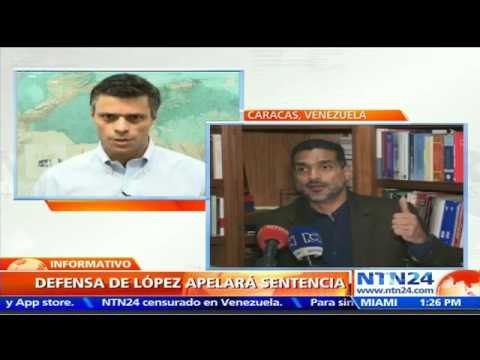 Defensa de Leopoldo López se prepara para apelar sentencia que condena al líder opositor