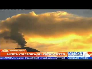 Alerta en México tras registro de actividad del volcán Popocatépetl
