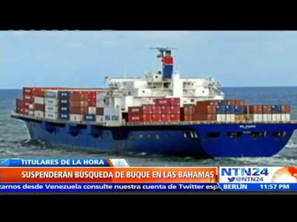 EE.UU. suspenderá búsqueda del carguero desaparecido con 33 tripulantes en Bahamas