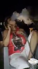 Girl Smoking Sheesha