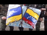 Manifestantes ucranianos se solidarizan con sus pares venezolanos y envían emotivo mensaje