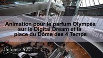 L'animation publicitaire pour le parfum Olympéa sur le Digital Dream