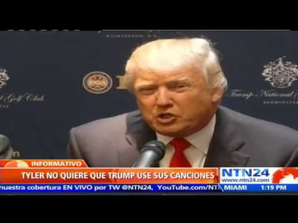 Steven Tyler pide a Trump que deje de usar canción de Aerosmith en su campaña