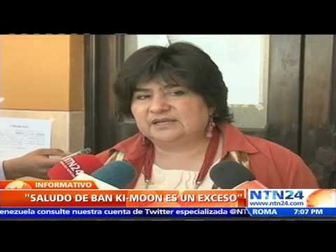 Oposición boliviana califica como “exceso” el polémico saludo de Ban Ki-Moon a su llegada al país