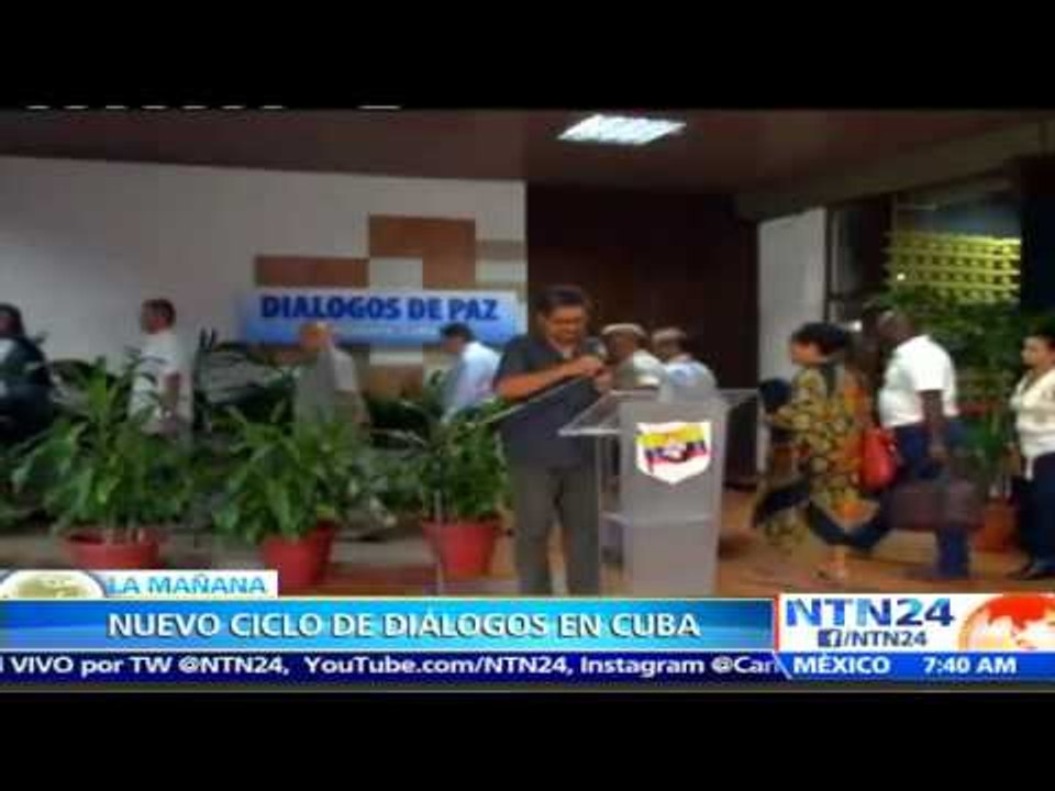 Inicia nuevo ciclo de diálogos entre gobierno colombiano y las FARC en La Habana, Cuba