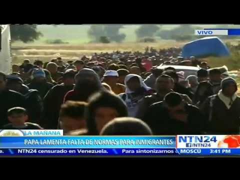 Papa Francisco lamenta la ausencia de normas en los países que acogen inmigrantes y refugiados