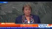 Bachelet aboga en la ONU por el respeto a tratados internacionales como mecanismo para la paz