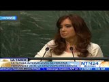 Fernández interviene en la ONU con un discurso marcado por polémica con Fondos Buitre y caso AMIA