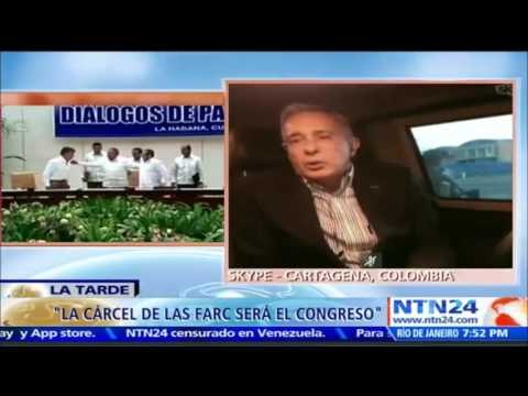 Las FARC no van a pagar cárcel; su cárcel será el Congreso : Expresidente Álvaro Uribe