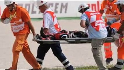 Alex de Angelis in a critical condition after MotoGP Motegi crash