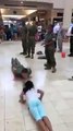 Boy and child pushup challenge see what happen