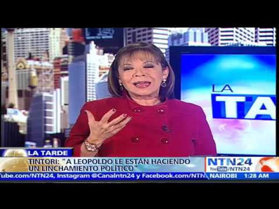 “A Leopoldo López le están haciendo un linchamiento político”: Lilian Tintori a NTN24