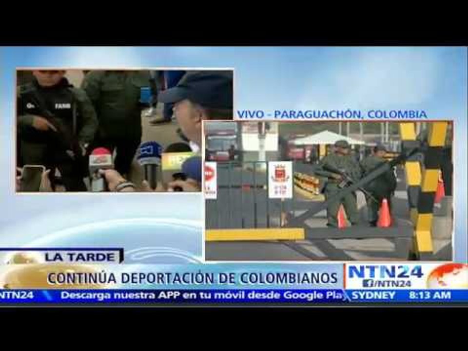 Santos saluda a miembros de Guardia Nacional Bolivariana en medio de su visita a Paraguachón