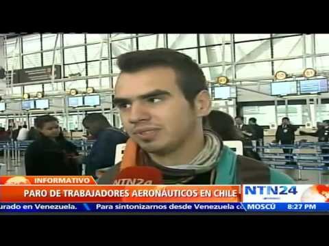 NTN24 habla con pasajeros afectados por el paro de trabajadores en los aeropuertos de Chile