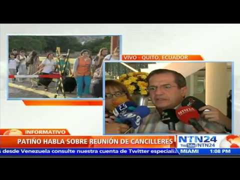 Santos y Maduro tienen absoluta disposición de reunirse : canciller Ricardo Patiño